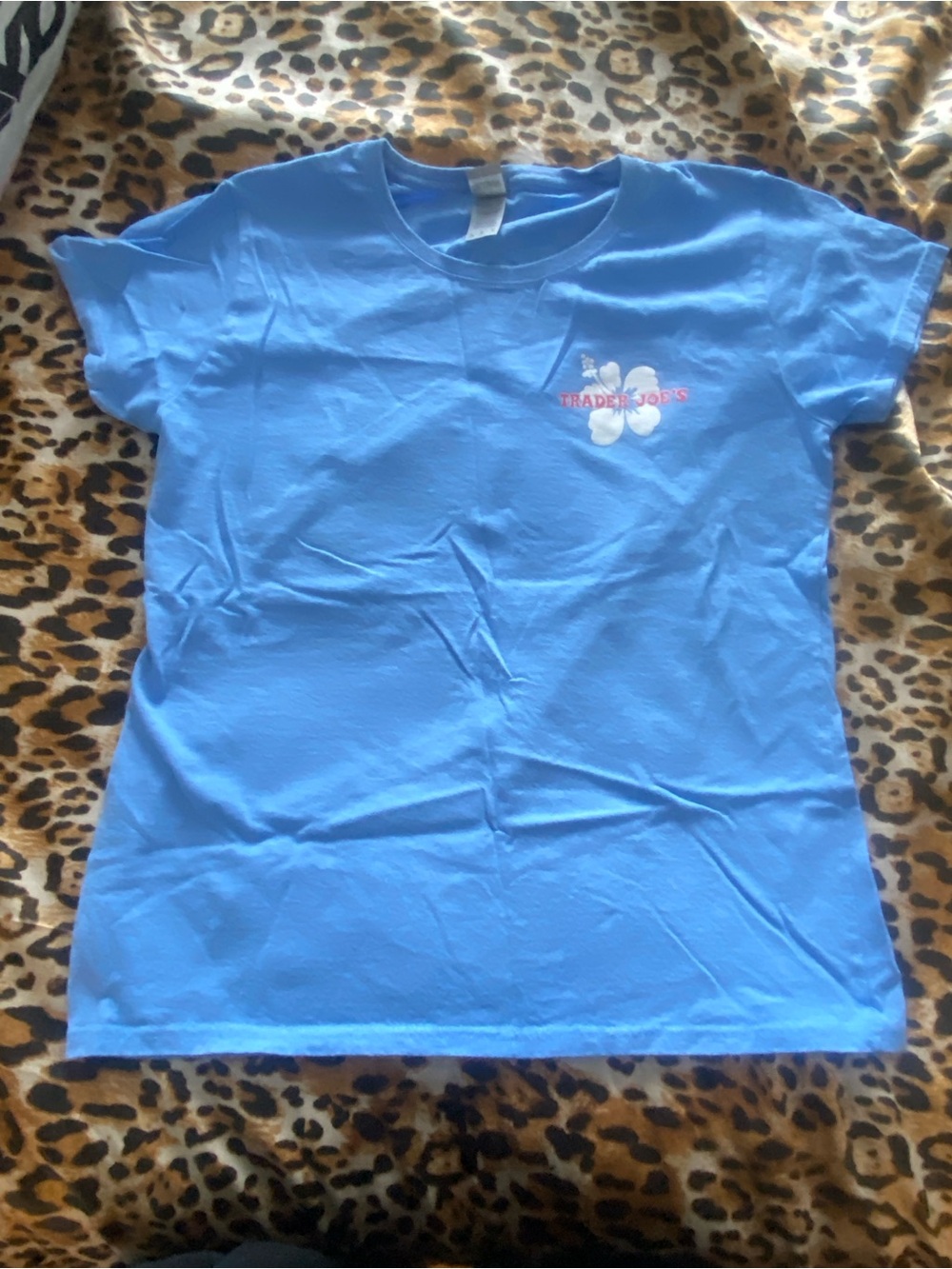 Trader Joe’s Light Blue Hibiscus T-Shirt